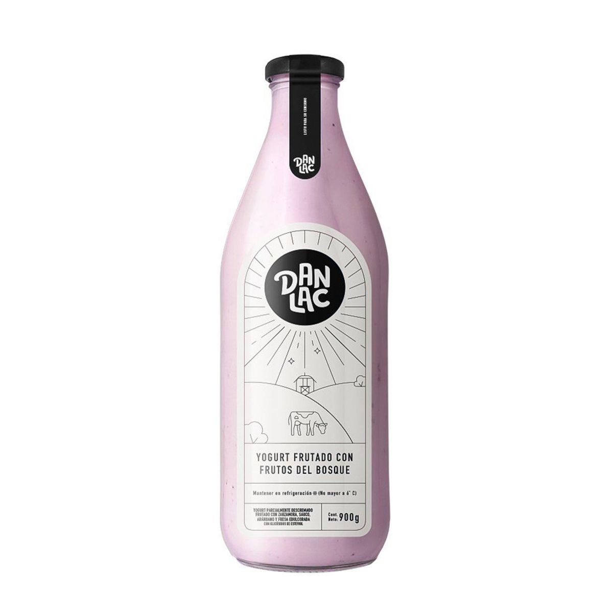 DANLAC - Yogurt Frutado Danlac Frutos del Bosque Botella 900 g