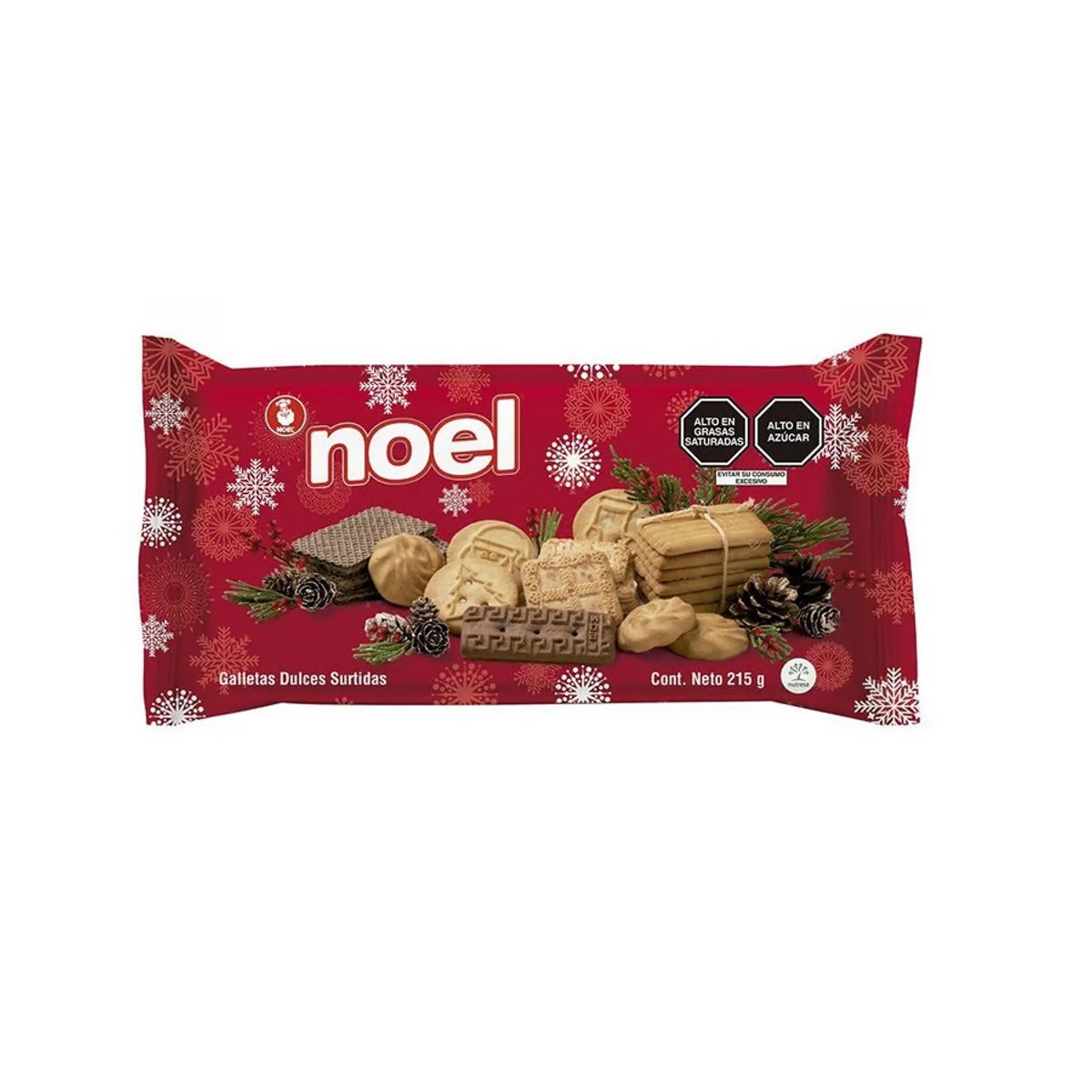 NOEL - Galletas Dulces Surtidas Noel Noche Buena Bolsa 215 g