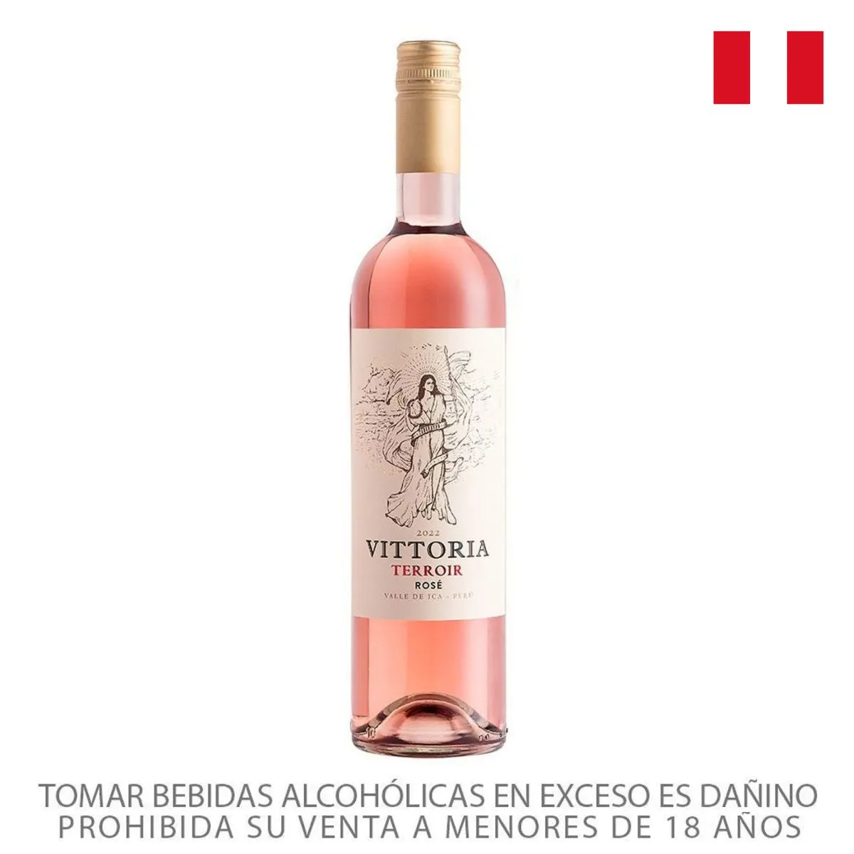 VITTORIA - Vino Vittoria Rosé Perú Botella 750 mL