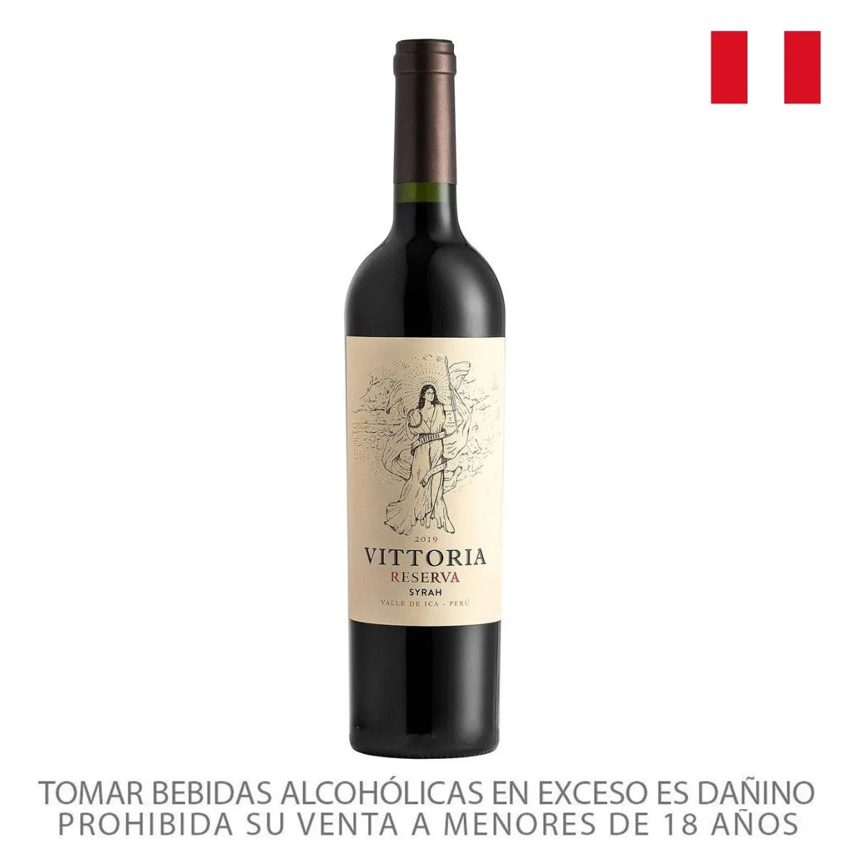 VITTORIA - Vino Vittoria Syrah Reserva Botella 750 mL