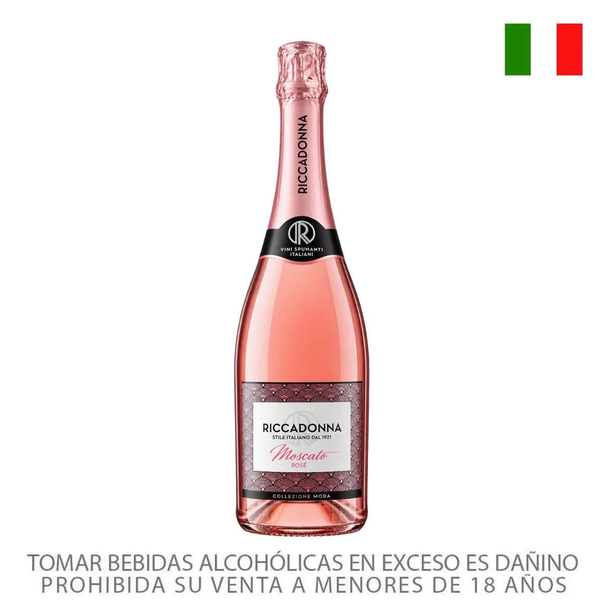 RICCADONNA - Espumante Riccadonna Moscato Rose Botella 750 mL