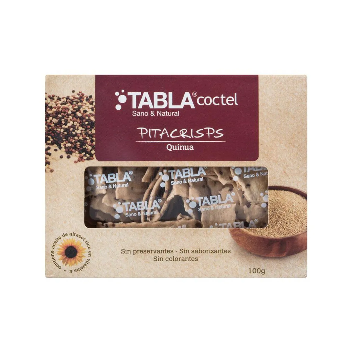 TABLA GOURMET - Pitacrisps Tabla Coctel Quinua Caja 100 g