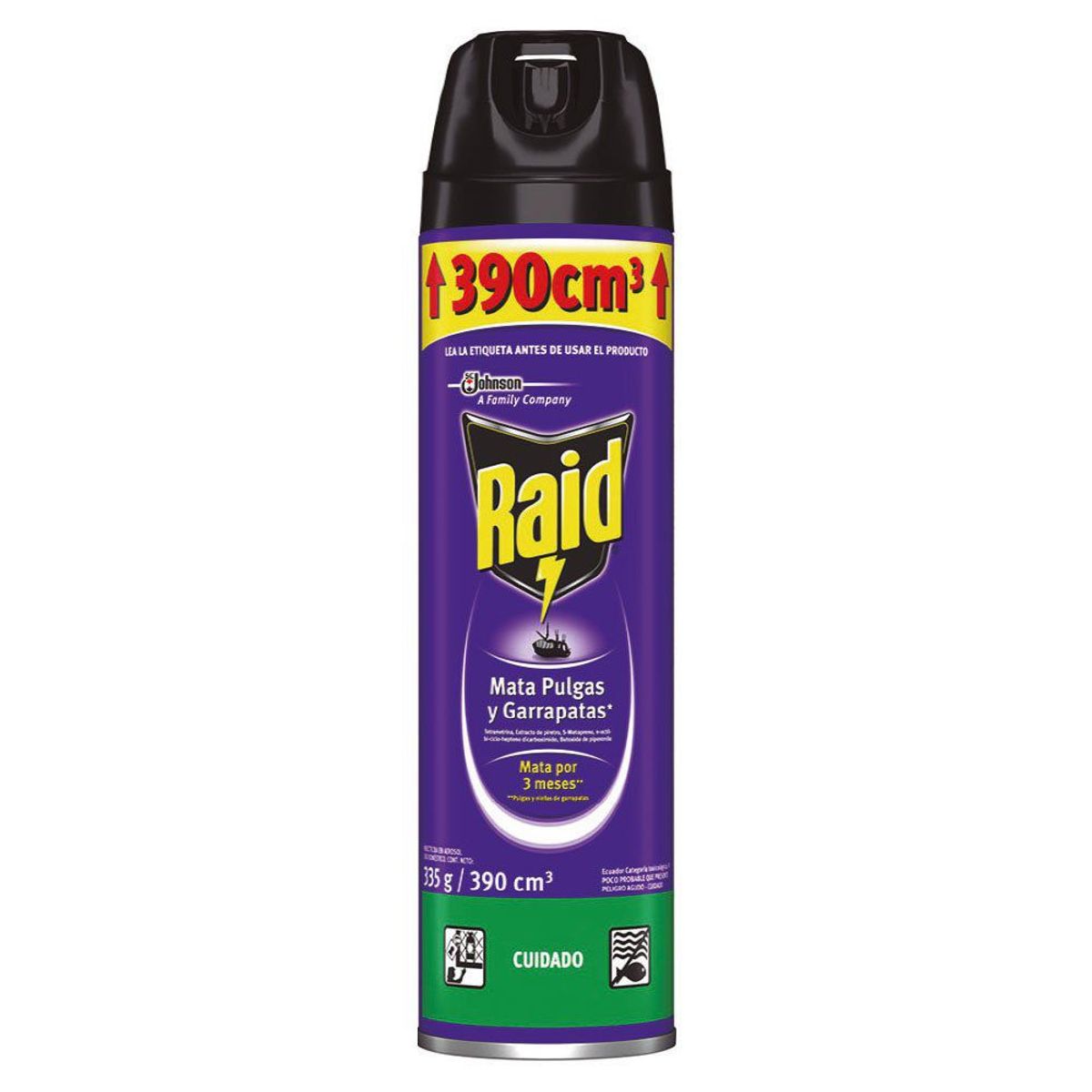 RAID - Insecticida Matapulgas Raid Aerosol Envase 390 mL