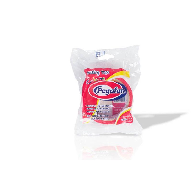 PEGAFAN - Cinta Pegafan Masking Tape Rojo 48Mm X 18M