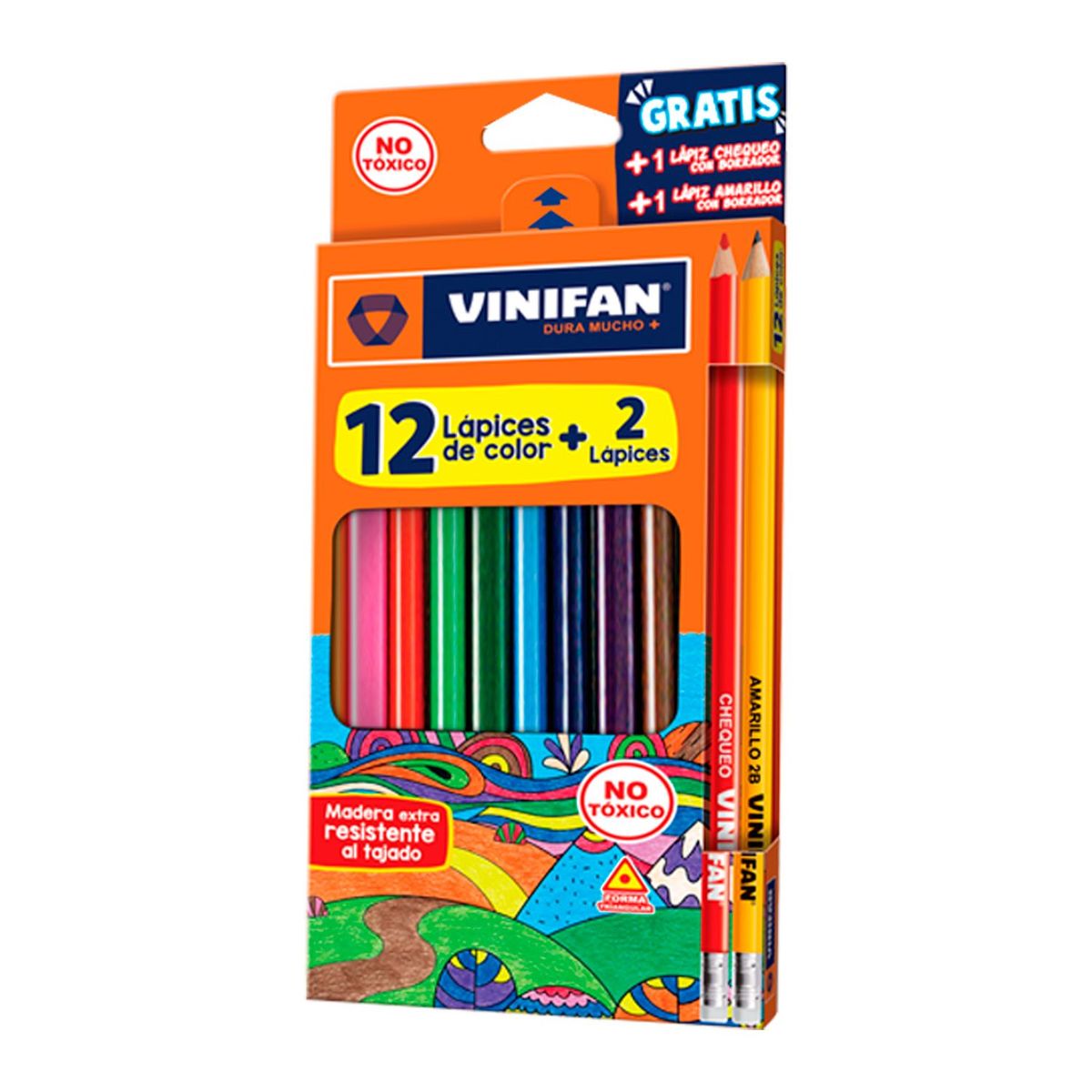 VINIFAN - Colores Vinifan Triangulares Empaque 12 Und