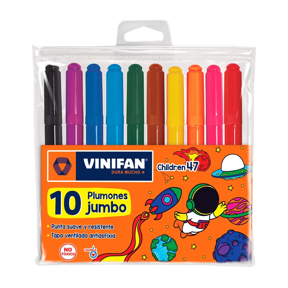 VINIFAN - Plumón Vinifan Children 47 Estuche 10 Und