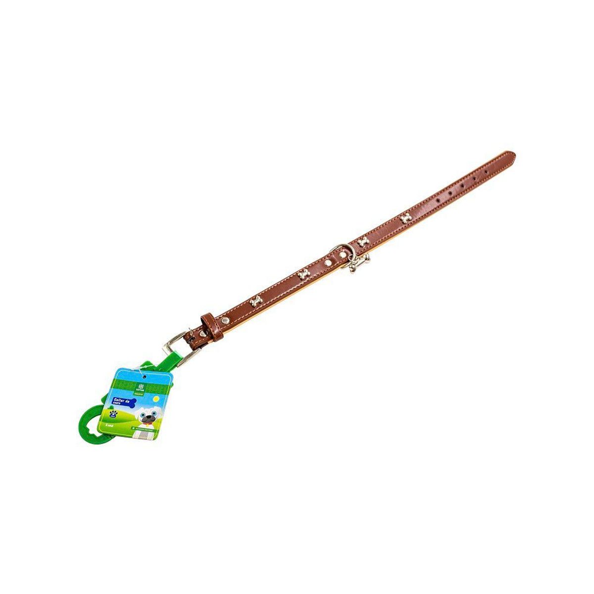 TOTTUS - Collar de Cuero para Perro Tottus Talla M