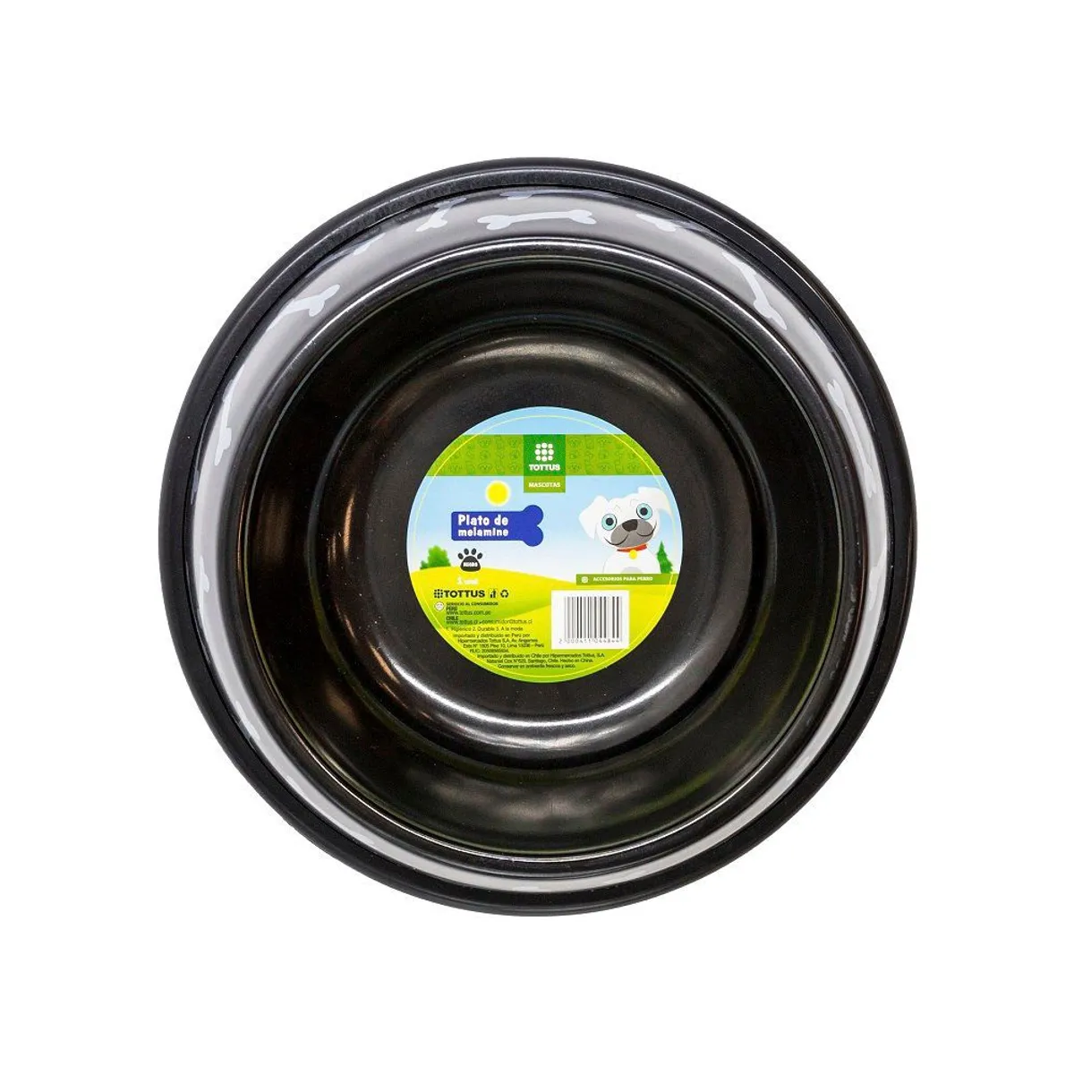 TOTTUS - Plato de Melamine para Perro Tottus