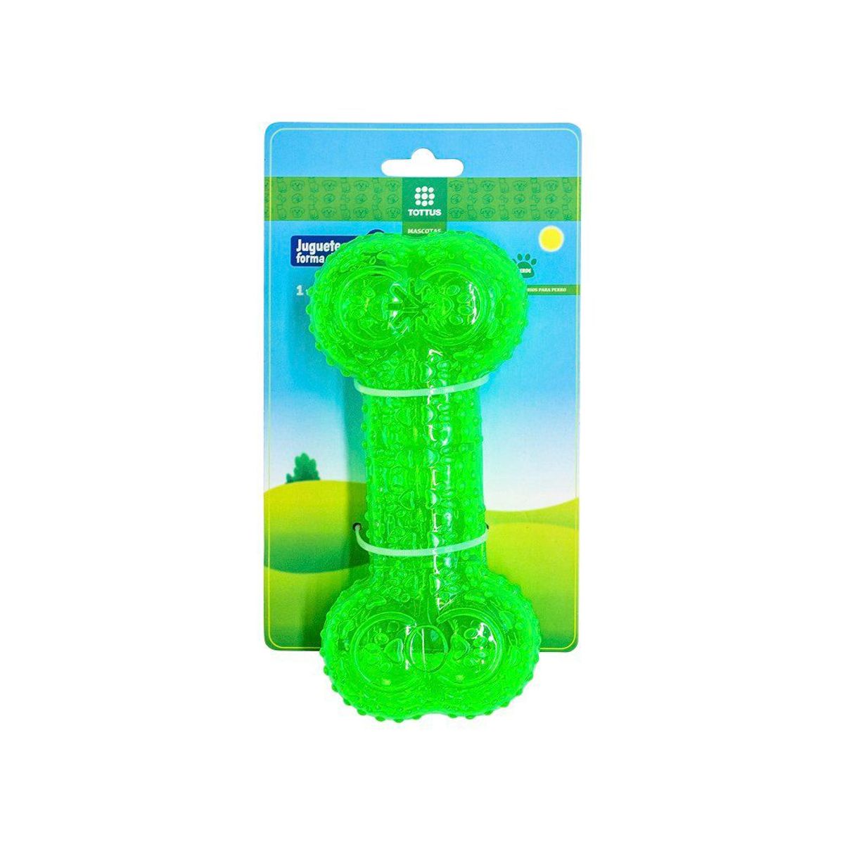 TOTTUS - Juguete Hueso Verde para Perro