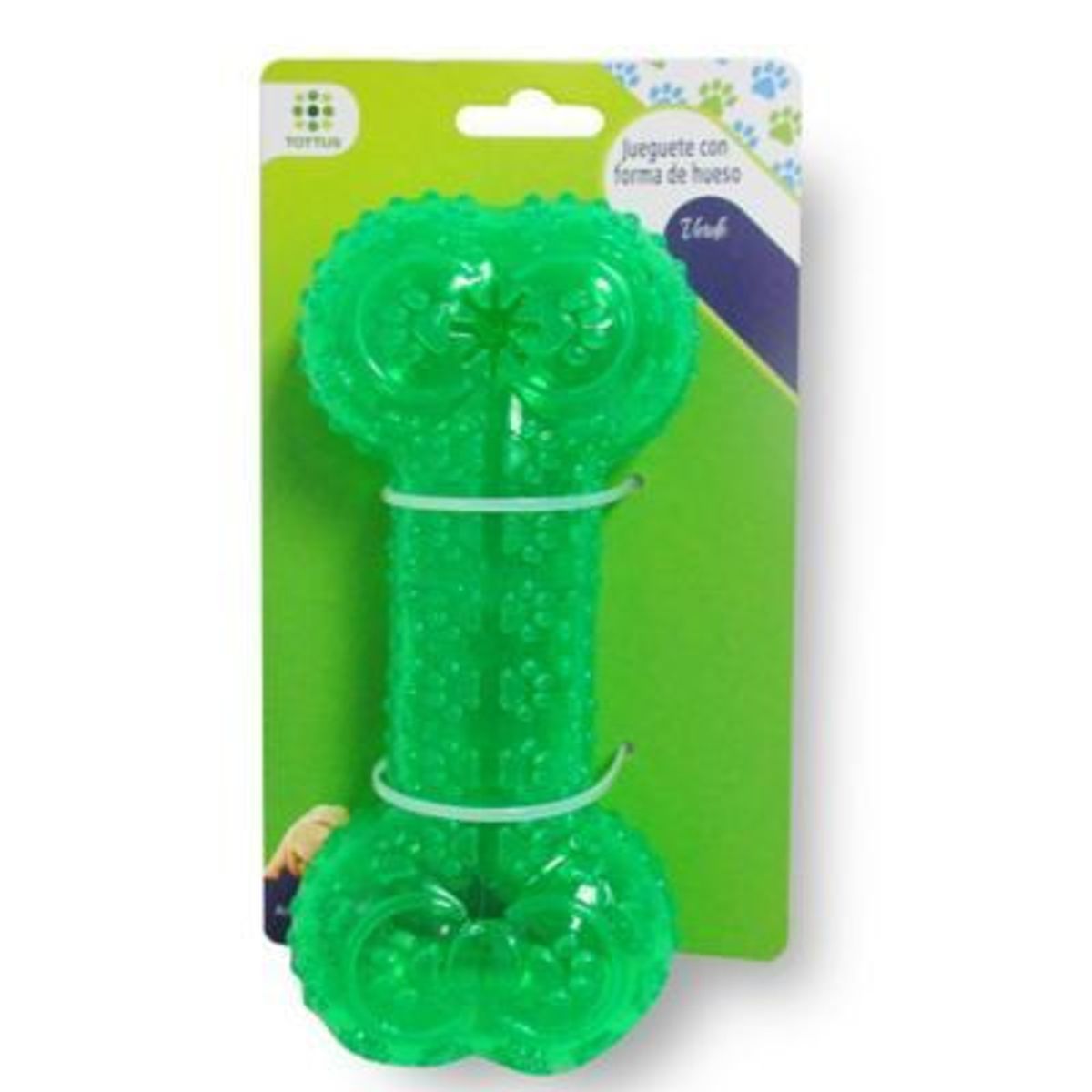 TOTTUS - Juguete Hueso Verde para Perro