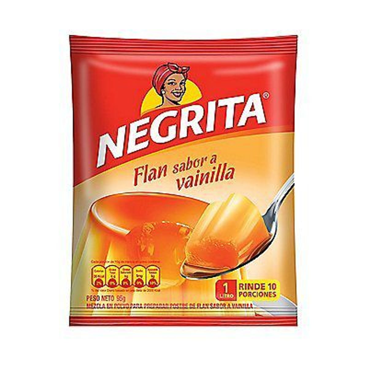 NEGRITA - Flan Negrita Polvo Vainilla Empaque 95 g