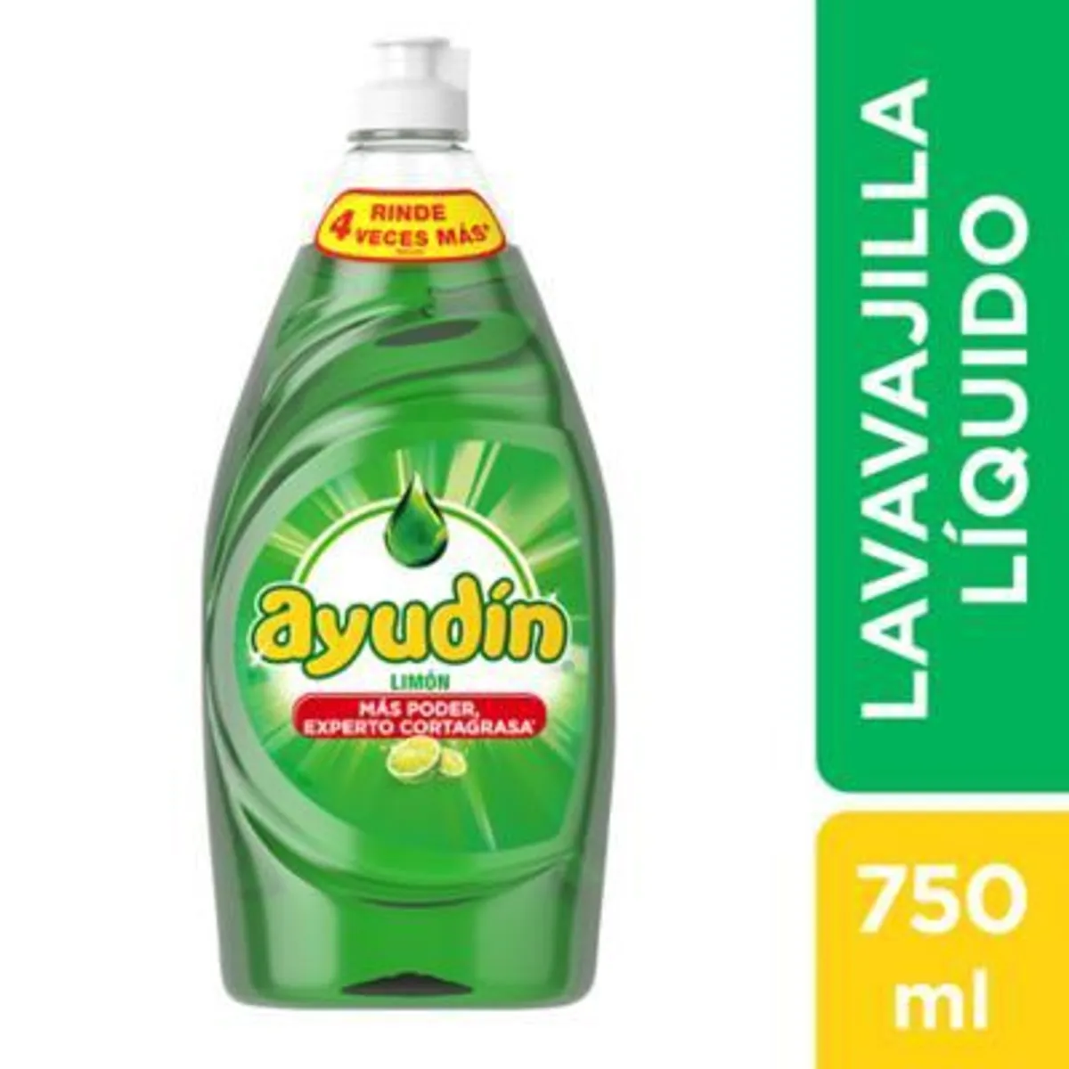 AYUDIN - Lavavajilla Líquido Ayudín Limón Envase 750 mL