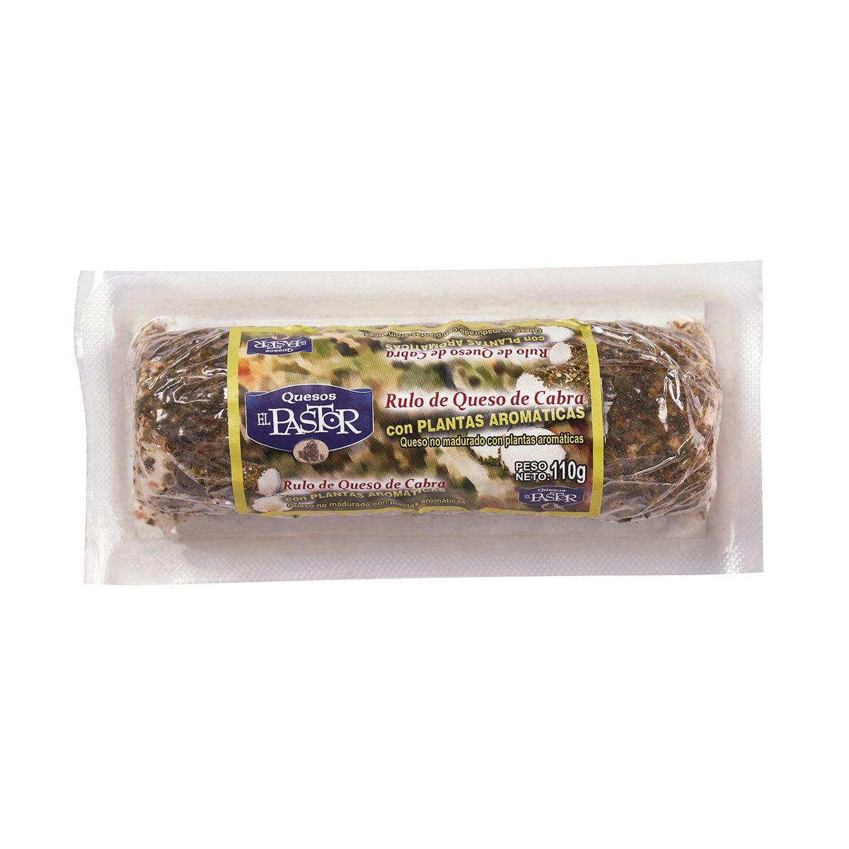 EL PASTOR - Rulo Queso de Cabra con Plantas Aromáticas El Pastor Empaque 110 g