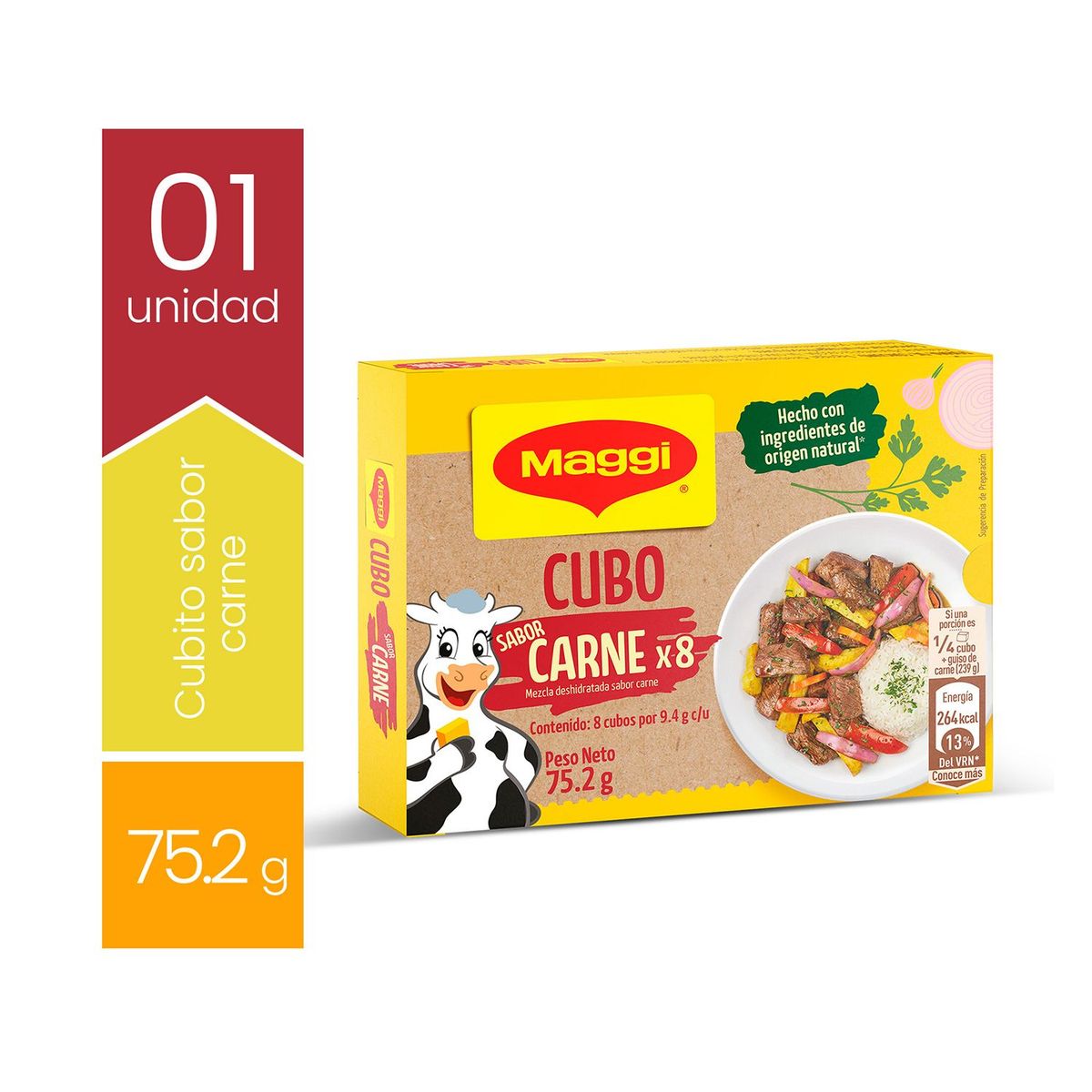 MAGGI - Cubo Maggi Sabor Carne Caja 8 Und