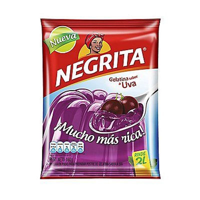 NEGRITA - Gelatina Negrita Uva Empaque 160 g