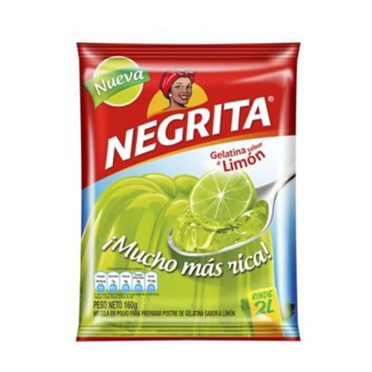 NEGRITA - Gelatina Negrita Limón Empaque 160 g