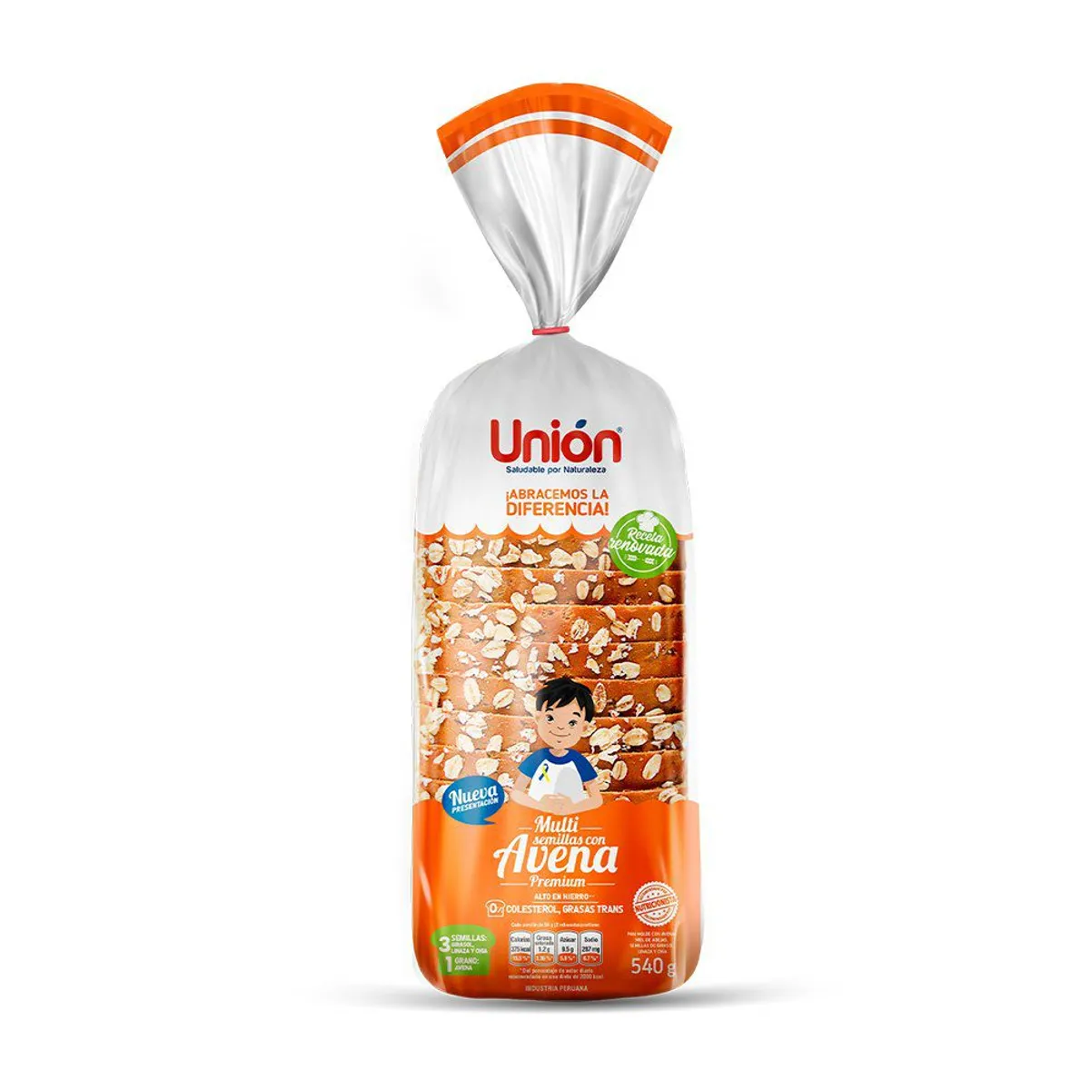 UNION - Pan Multisemillas Avena Unión Bolsa 540 g
