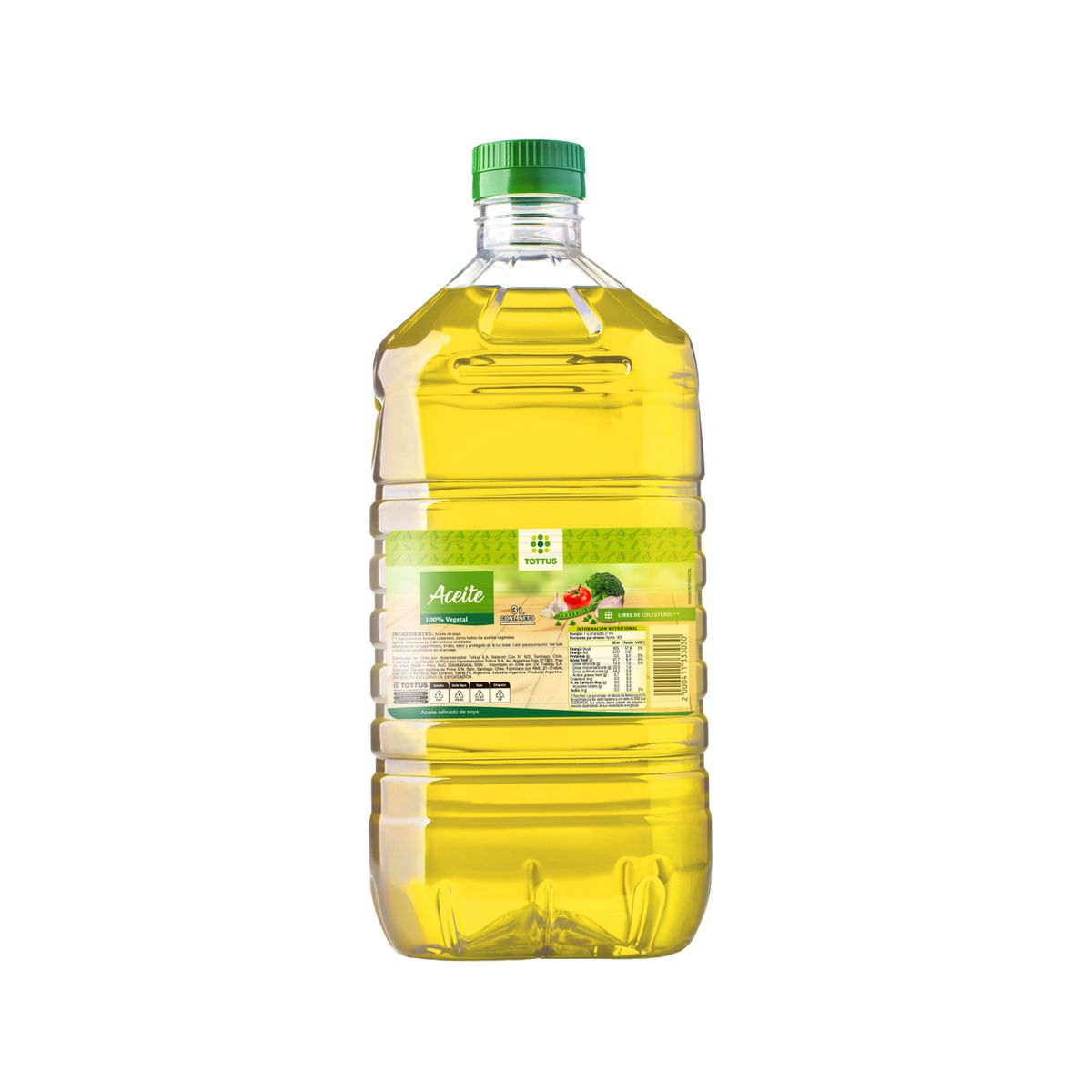 TOTTUS - Aceite Vegetal Tottus Botella 3 L