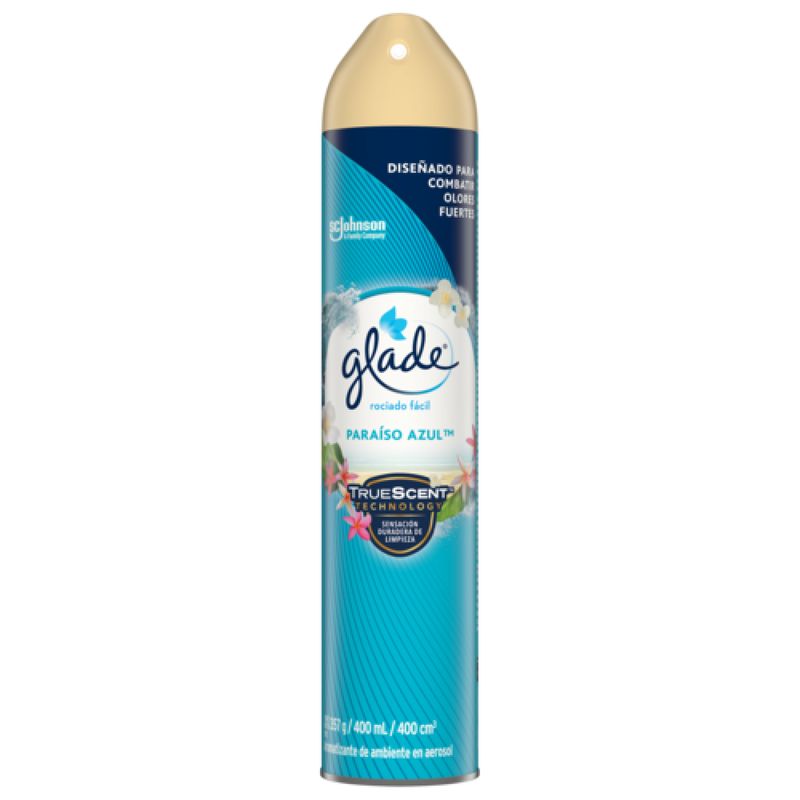 GLADE - Ambientador Glade Aerosol Paraíso Azul Envase 400 mL