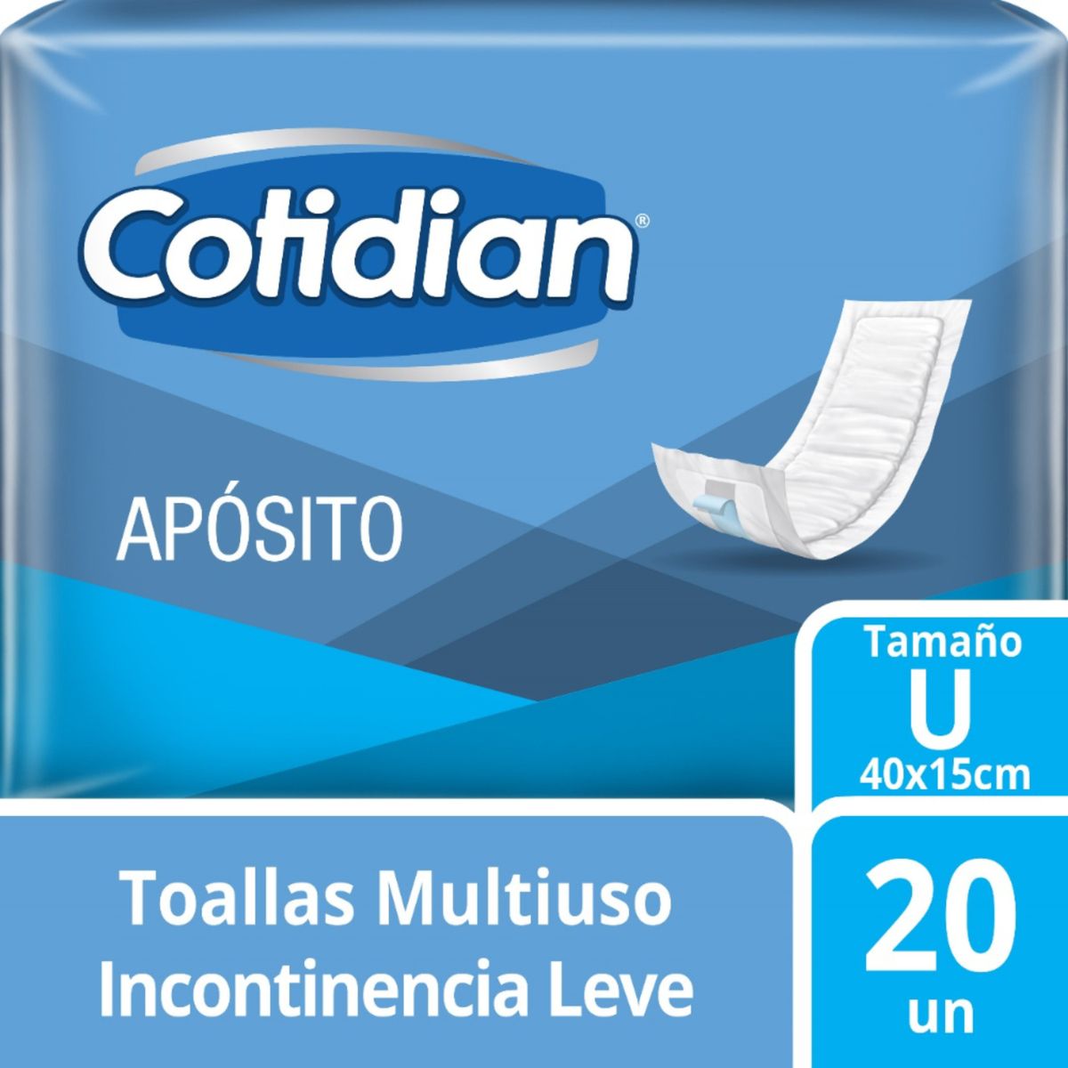 COTIDIAN - Toalla Multiuso Cotidian Apósito Empaque 20 Und