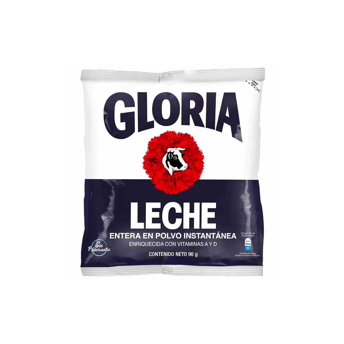 GLORIA - Leche Entera en Polvo Gloria Bolsa 96 g