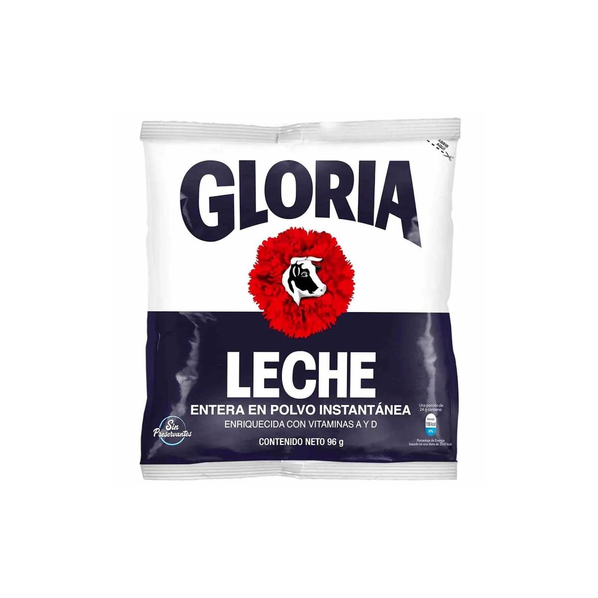 GLORIA - Leche Entera en Polvo Gloria Bolsa 96 g