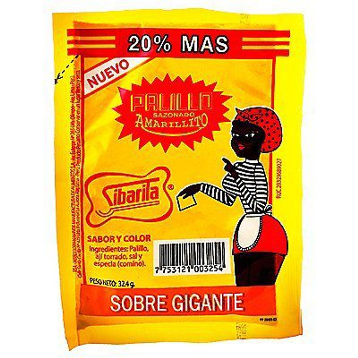 SIBARITA - Palillo Sibarita Amarillito Empaque 32 g