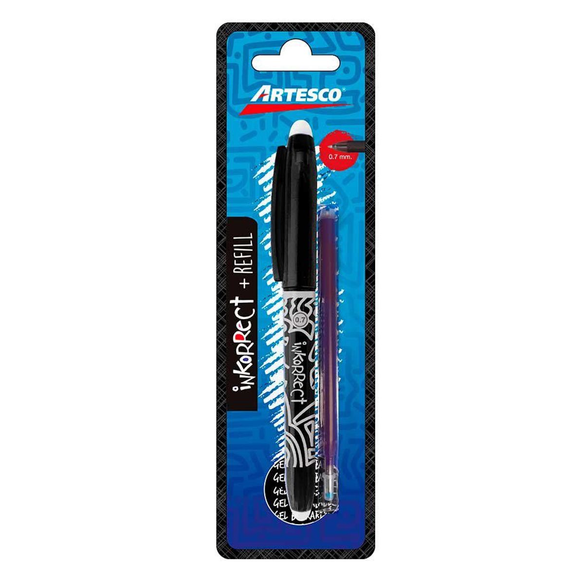 ARTESCO - Lapicero Artesco Inkorrect Tinta Gel Color Negro