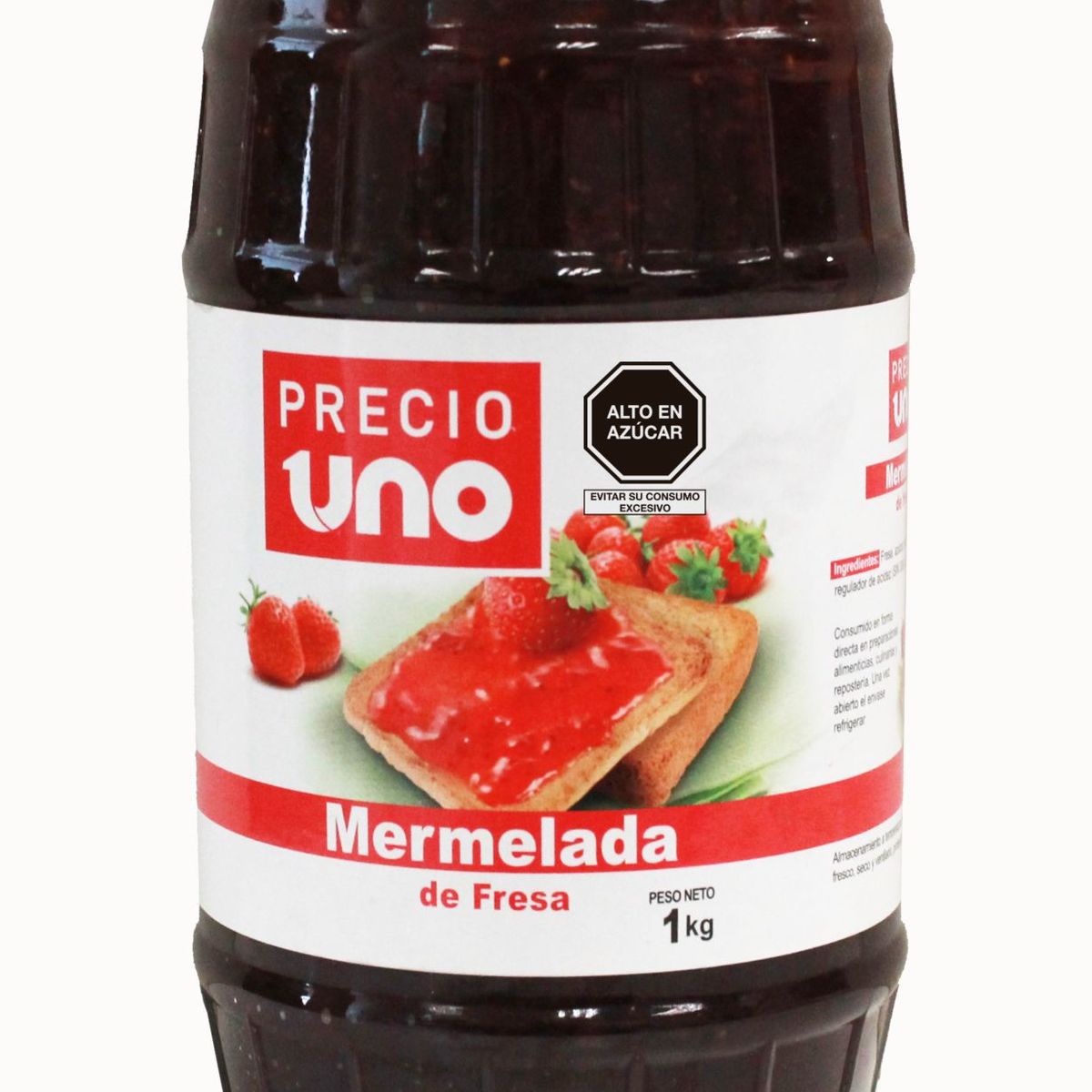 PRECIO UNO - Mermelada de Fresa Precio Uno Envase 1 Kg