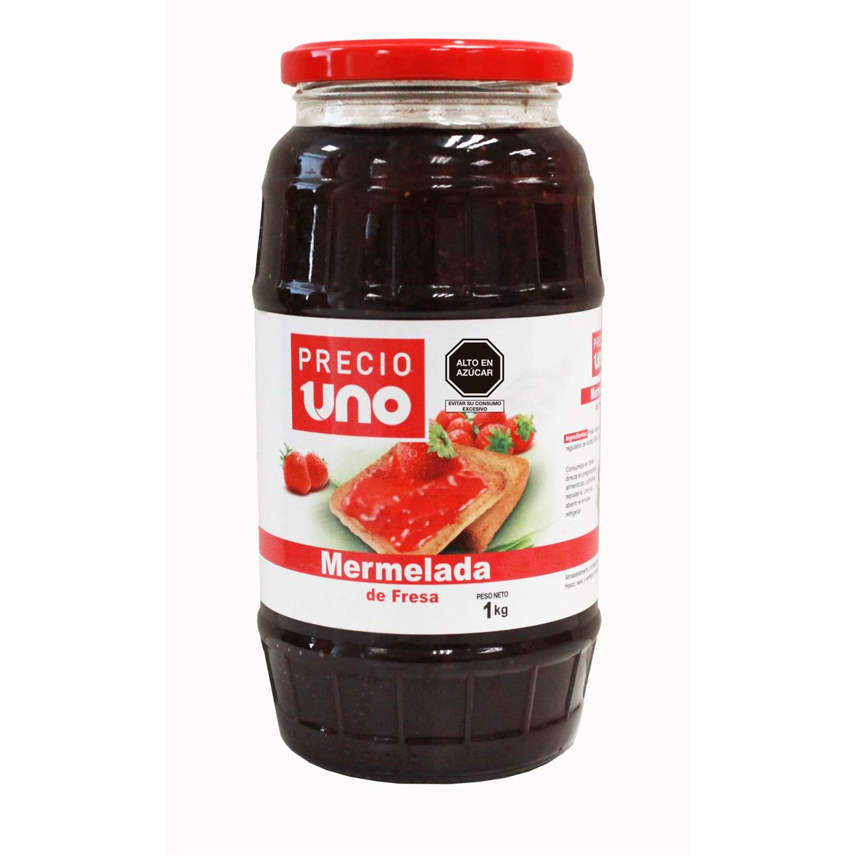 PRECIO UNO - Mermelada de Fresa Precio Uno Envase 1 Kg
