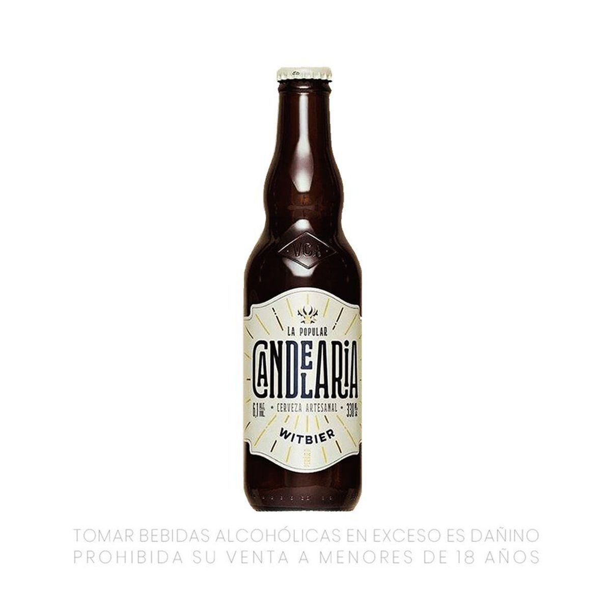 CANDELARIA - Cerveza Candelaria Artesanal Witbier Botella 330 mL