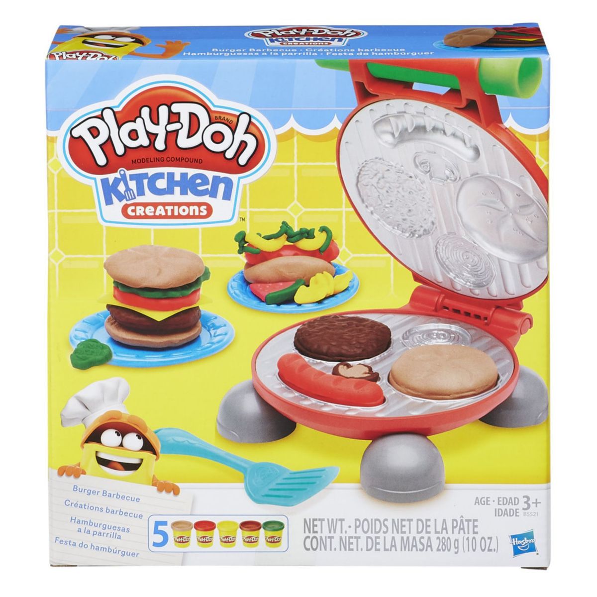 PLAY DOH - Masas y Plastilinas Play Doh Kitchen Creations Hamburguesa Parrilla