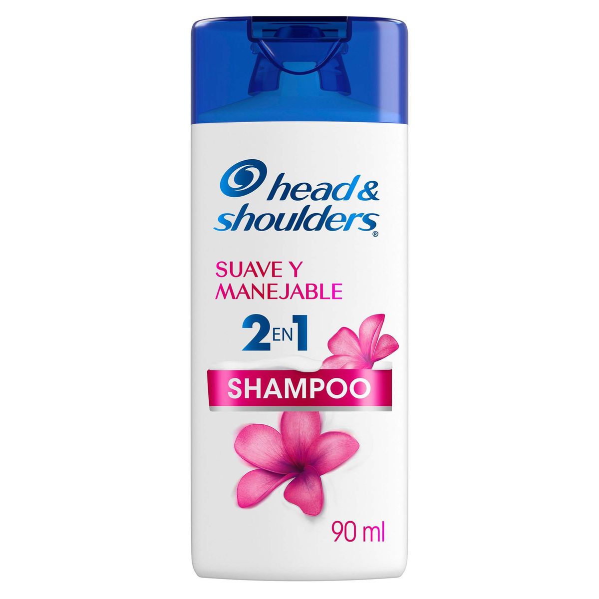 HEAD SHOULDERS - Shampoo 2 en 1 Head & Shoulders Suave y Manejable Botella 90 mL