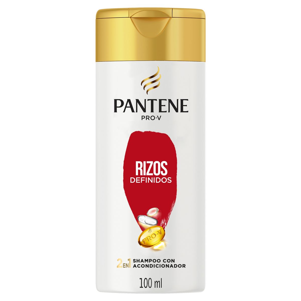 PANTENE - Shampoo 2 en 1 Pantene Rizos Botella 100 mL
