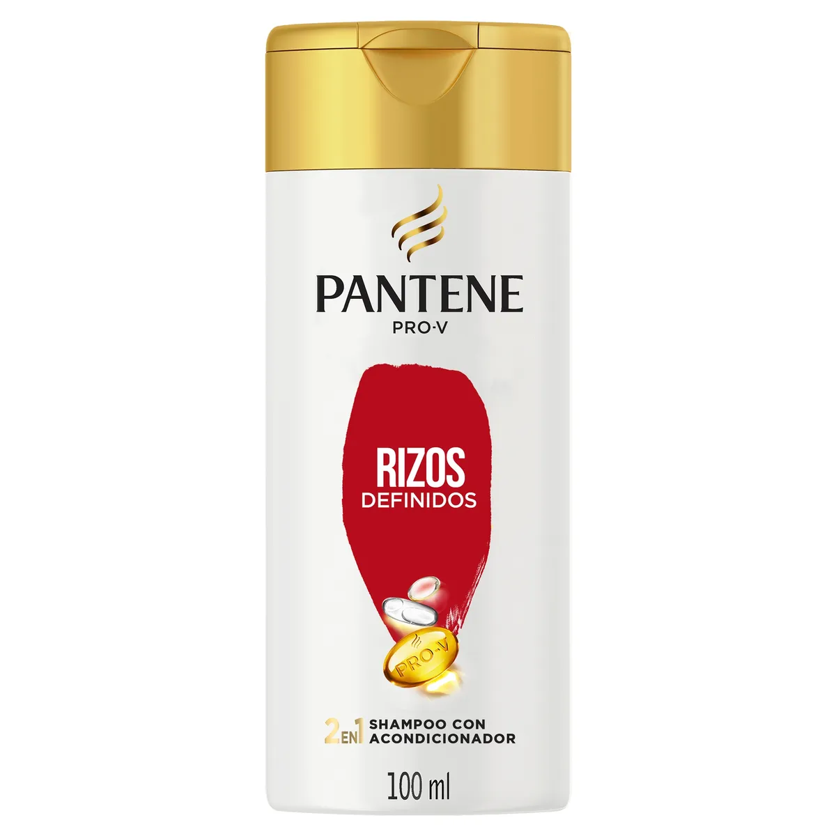 PANTENE - Shampoo 2 en 1 Pantene Rizos Botella 100 mL