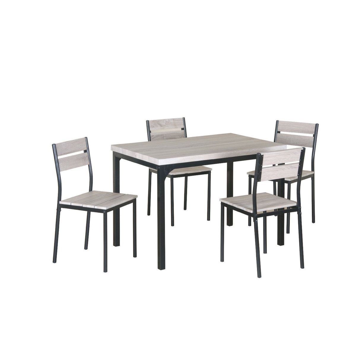 CASA JOVEN - Juego de Comedor Rectangular 4 Sillas D01139