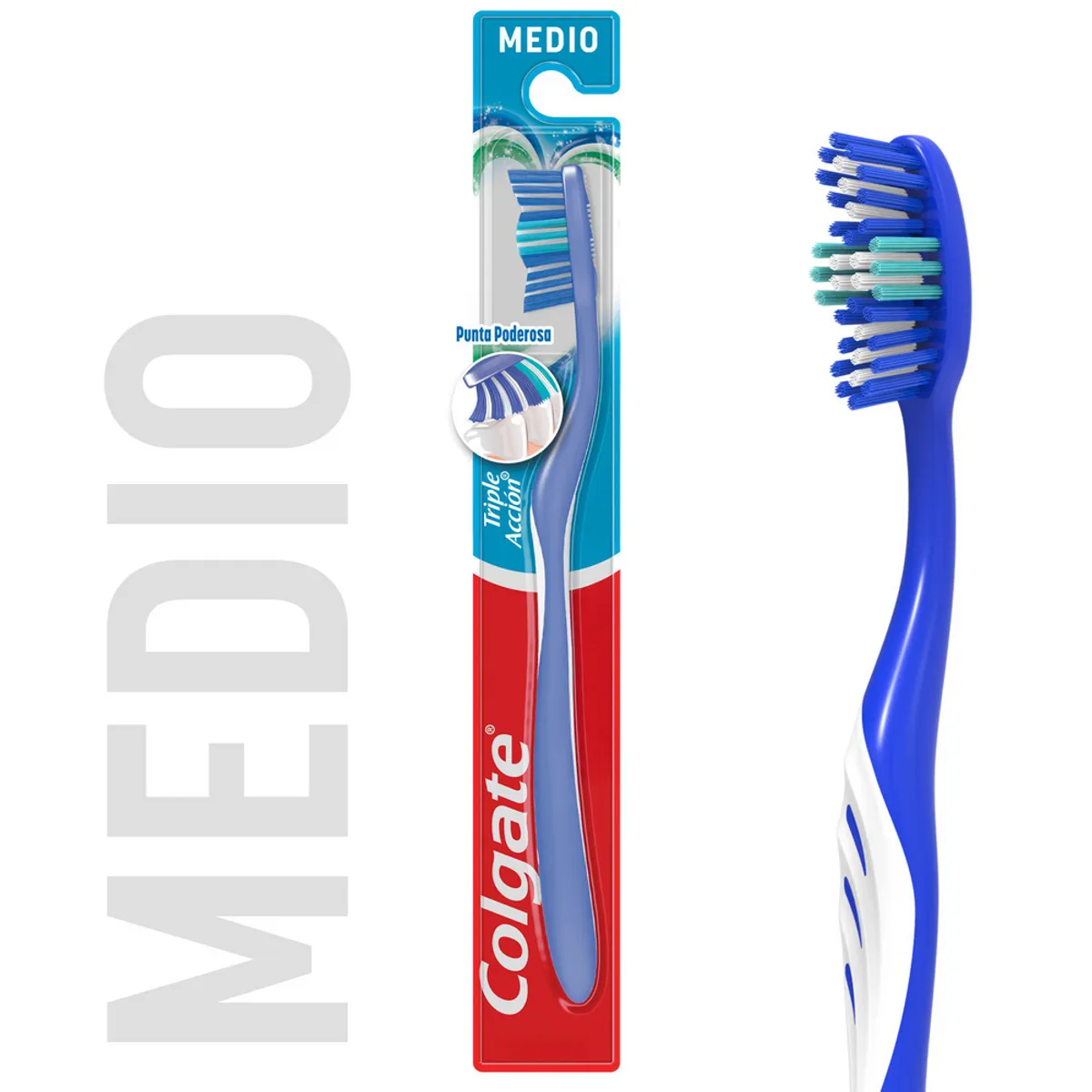 COLGATE - Cepillo Dental Colgate Triple Acción Medio Empaque 1 Und