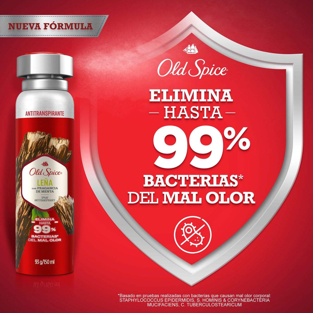 OLD SPICE - Antitranspirante en Spray Old Spice Leña Envase 150 mL