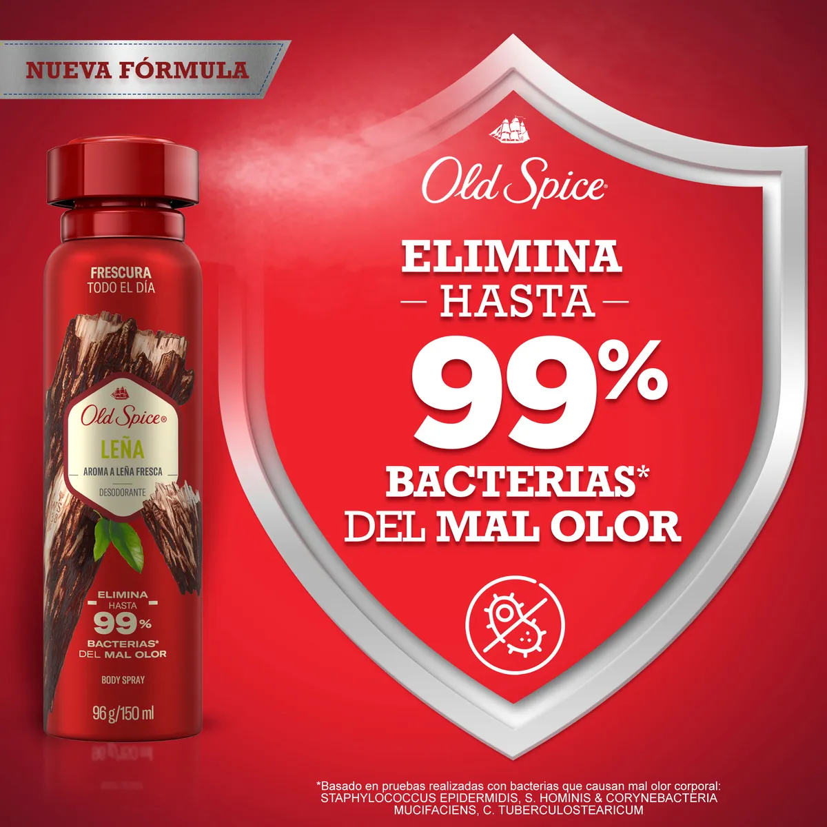 OLD SPICE - Desodorante en Spray Old Spice Leña Envase 150 mL