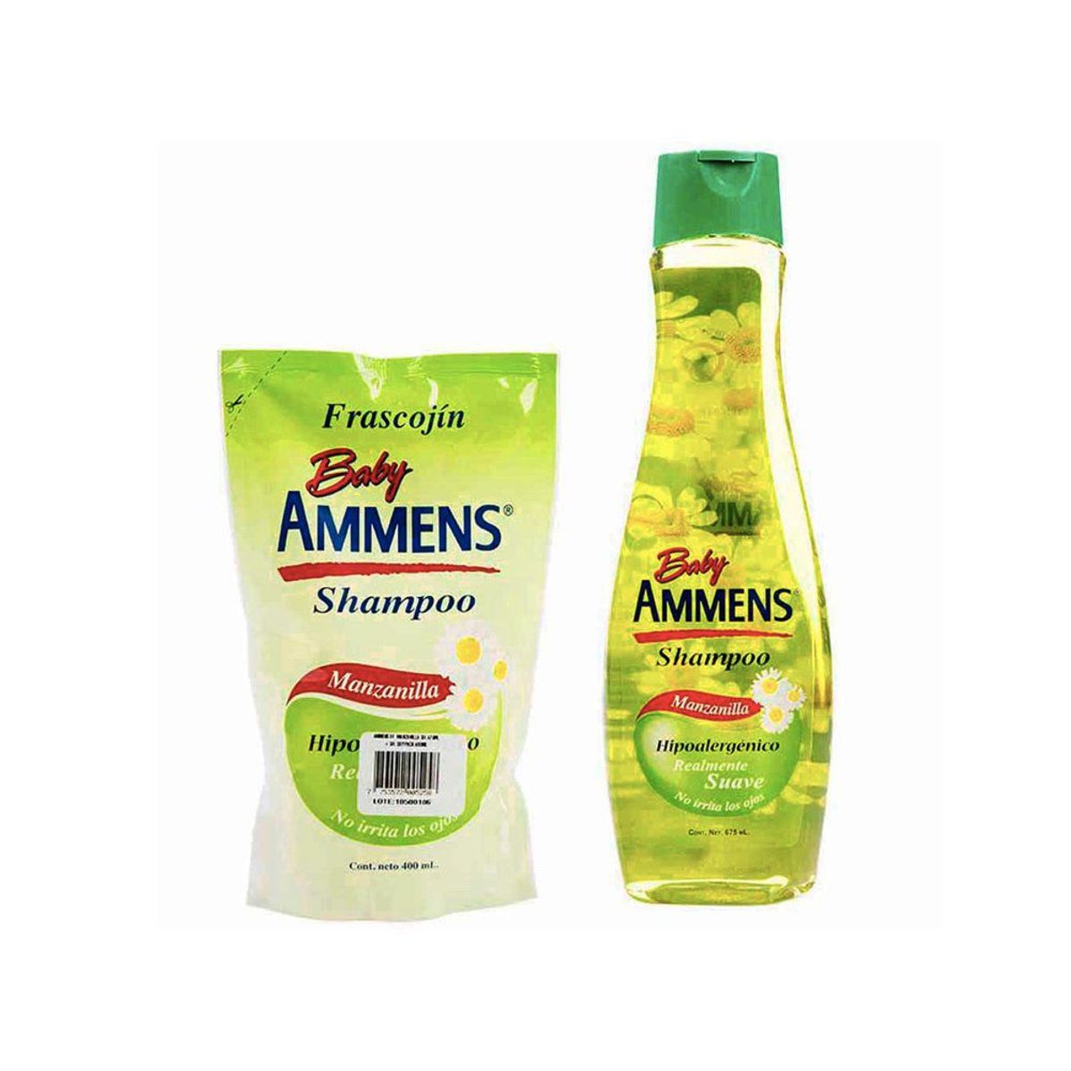 AMMENS - Pack Ammens Shampoo Manzanilla 675 mL + Repuesto Doypack 400 mL