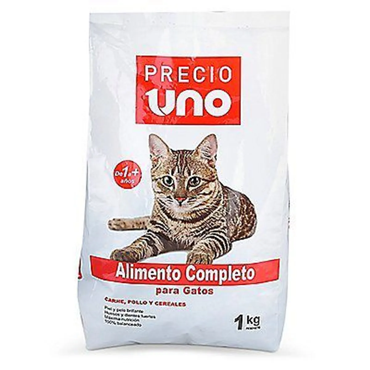 PRECIO UNO - Alimento Seco Gatos Precio Uno Bolsa 1 Kg