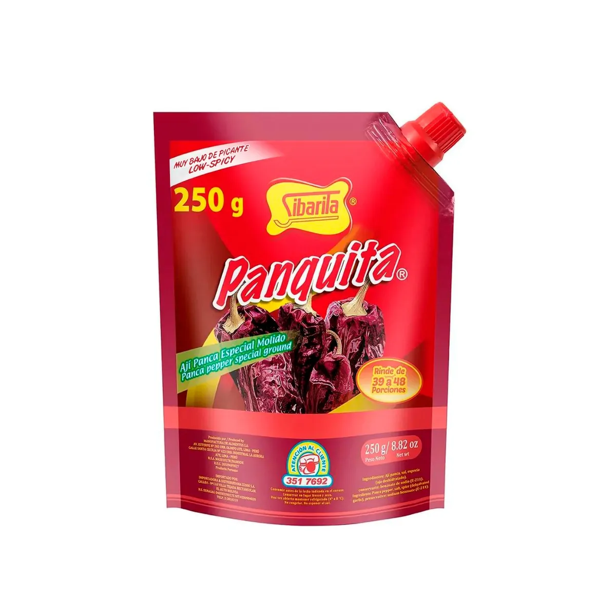 SIBARITA - Ají Sibarita Panquita Bajo Picante Doypack 250 g