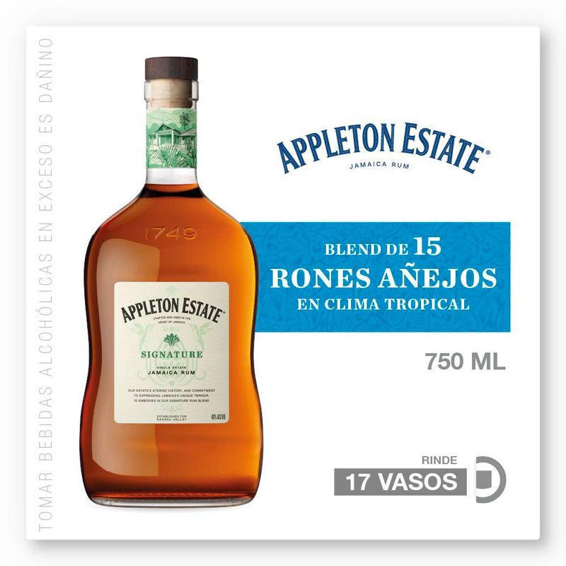 APPLETON ESTATE - Ron Signature Blend Appleton Estate Tropical Botella 750 mL