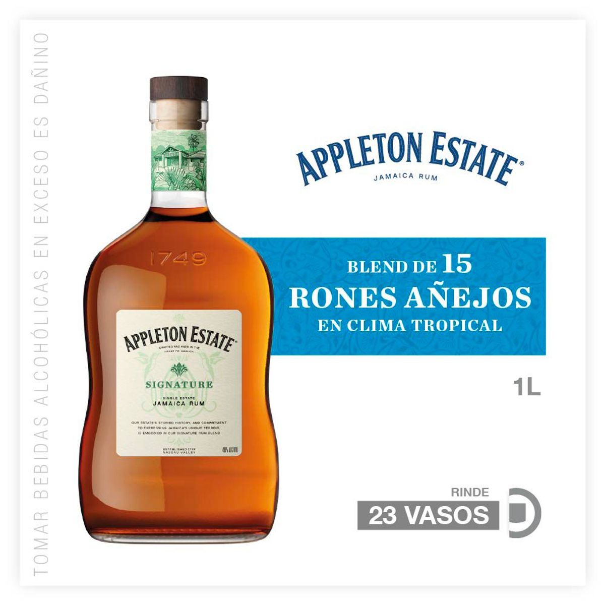 APPLETON ESTATE - Ron Appleton Estate Signature Blend Botella 1 L