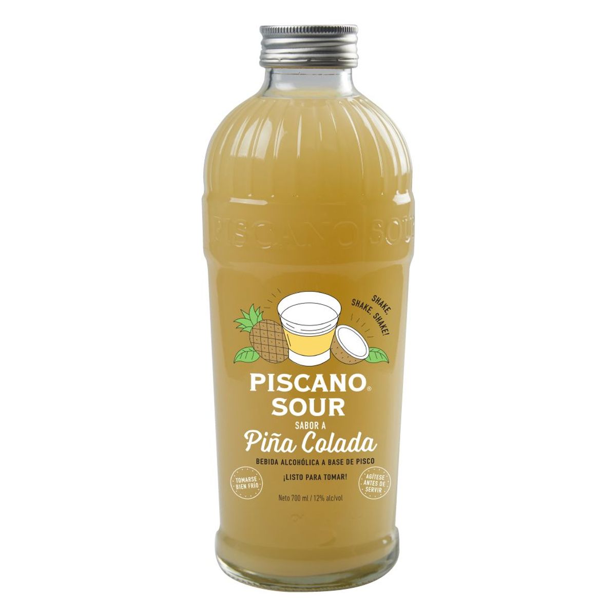 PISCANO - Bebida RTD Piscano Piña Colada Botella 700 mL