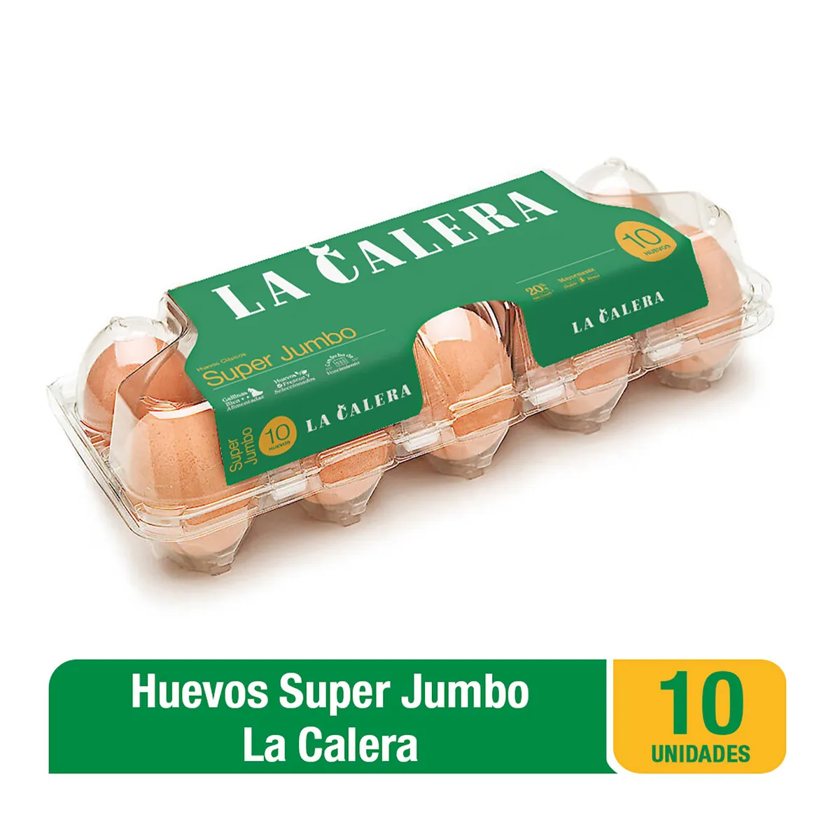 LA CALERA - Huevos Súper Jumbo La Calera Bandeja 10 Und