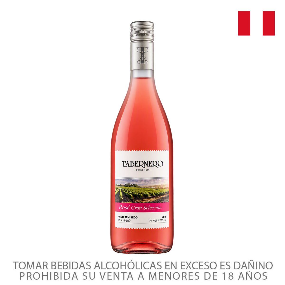 TABERNERO - Vino Tabernero Rosé Gran Selección Botella 750 mL