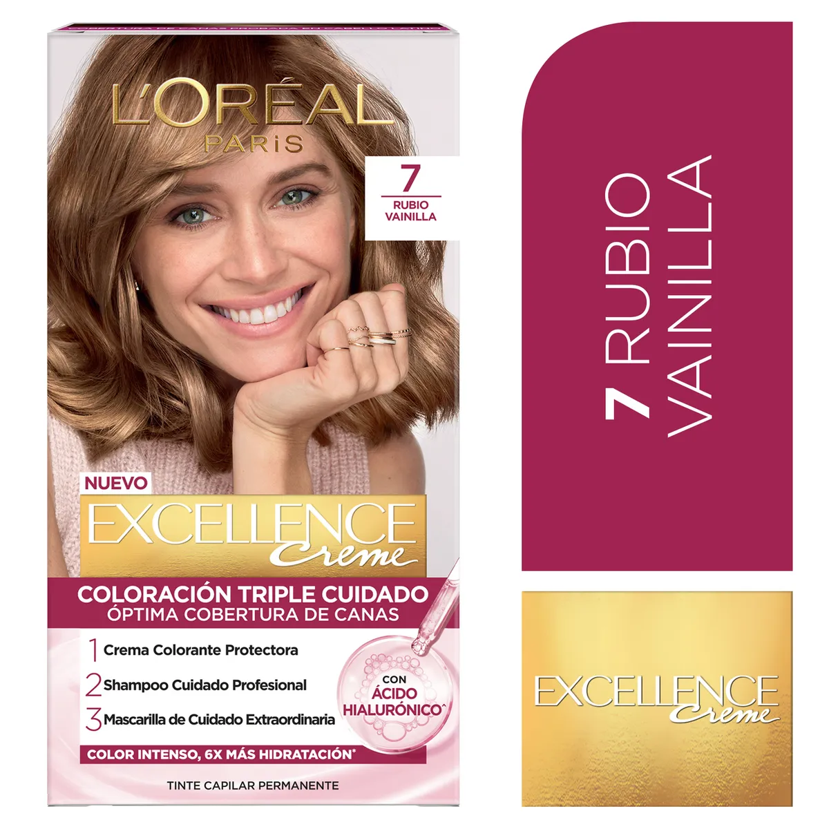 EXCELLENCE - Tinte Excellence Tono 7 Rubio Vainilla