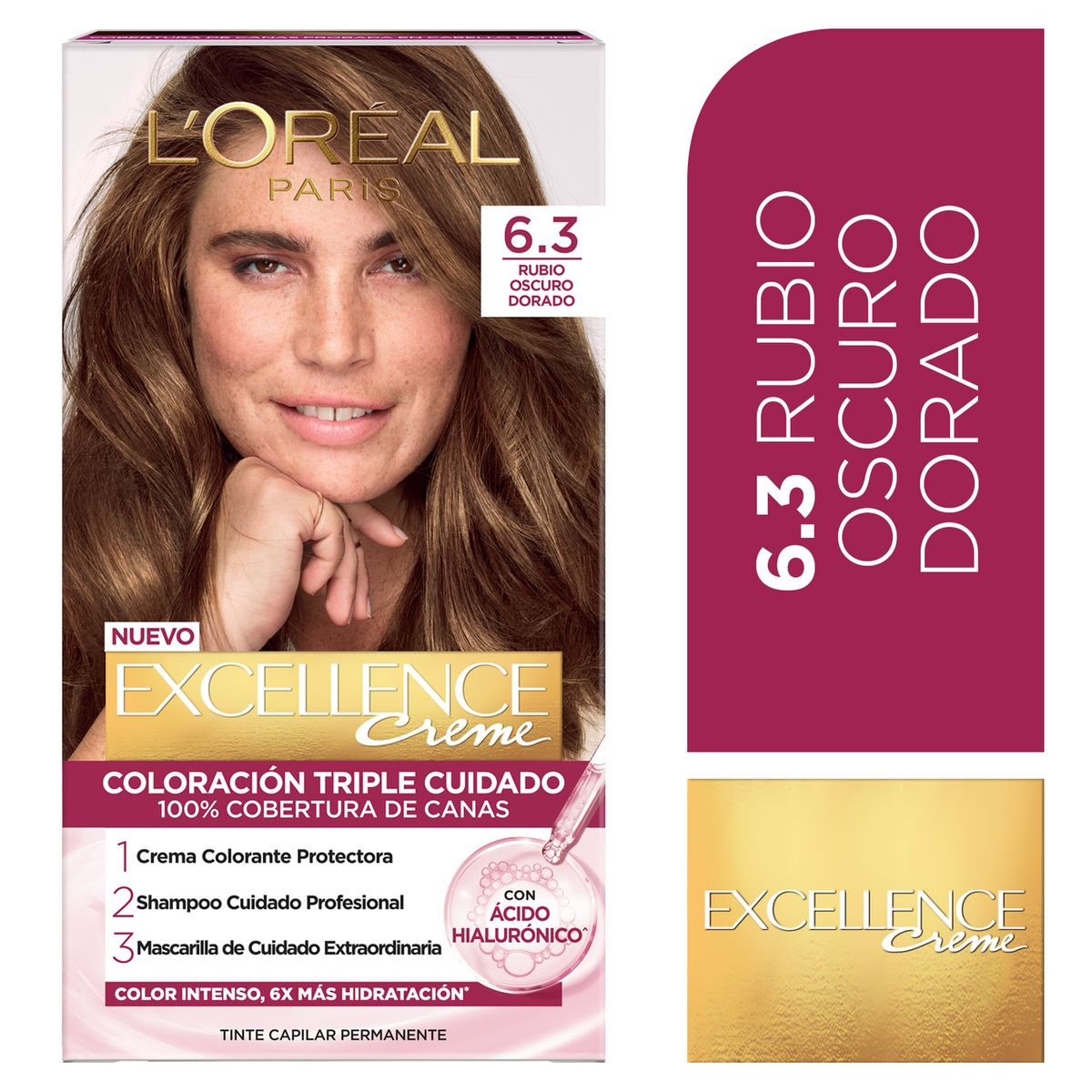 EXCELLENCE - Tinte Excellence Tono 6.3 Rubio Oscuro Dorado