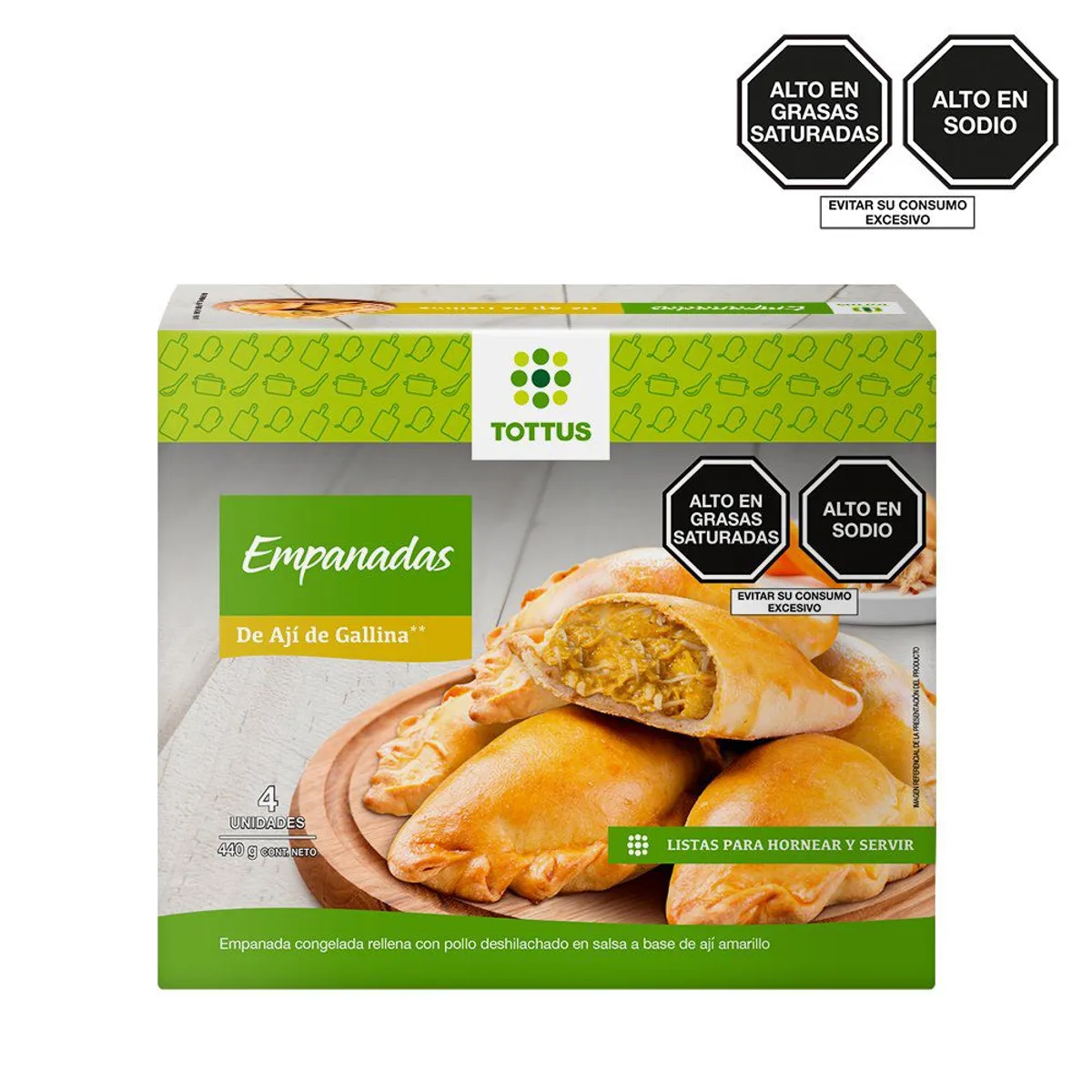 TOTTUS - Empanadas De Aji De Gallina Congeladas